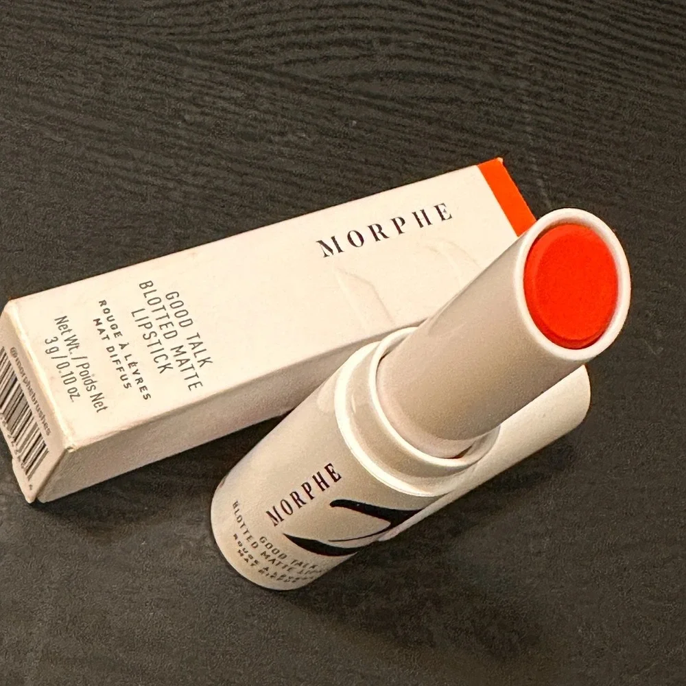 MORPHE 2 Good Talk Blotted Matte Lipstick RED SUNSET Full Size/New In Box